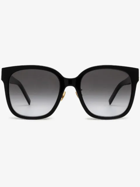 Saint Laurent Eyewear lunettes de soleil oversize à plaque logo