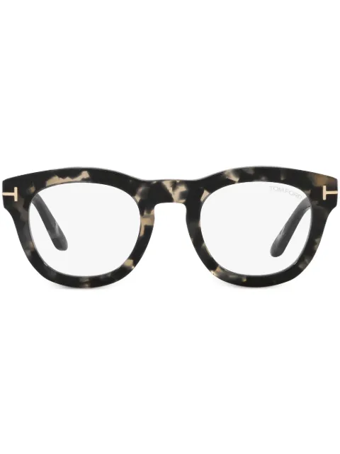 TOM FORD Eyewear Eckige Brille in Schildpattoptik