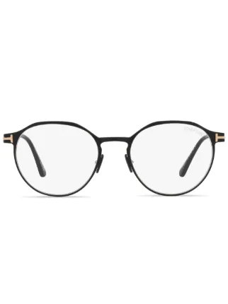 Tom Ford Black Round-Bridge Optical Frames TOM FORD Men main image 3