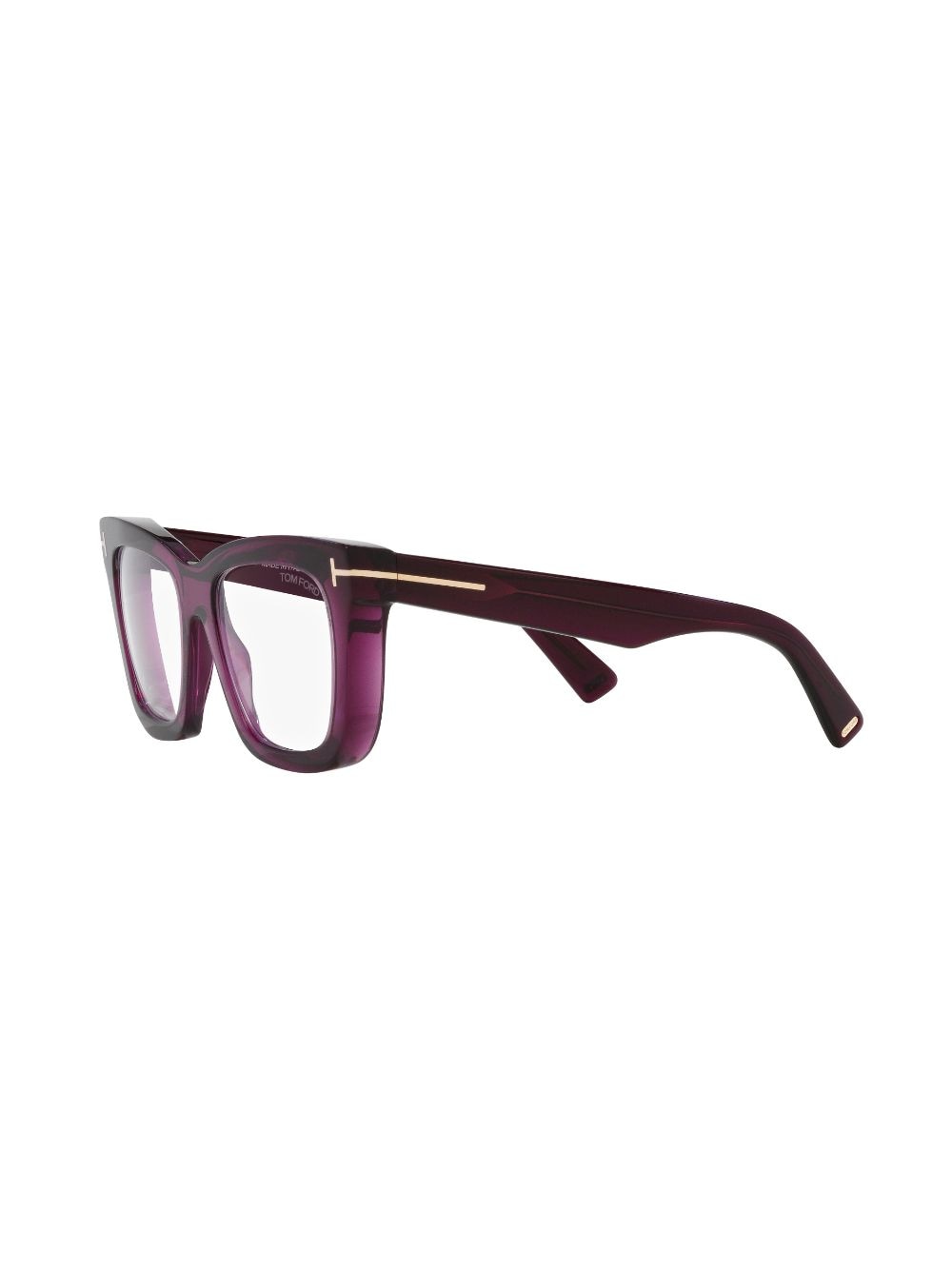 Shop Tom Ford Blue Block Square-frame Glasses In Violett