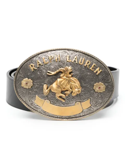 Ralph Lauren Collection embellished-buckle leather belt