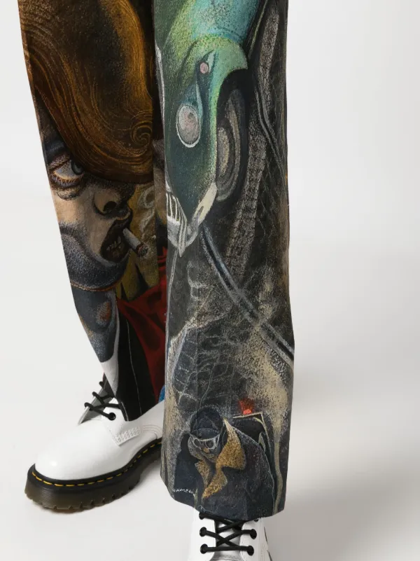 Charles Jeffrey Loverboy graphic-print straight-leg Trousers Charles Jeffrey Loverboy graphic-print straight-leg Trousers