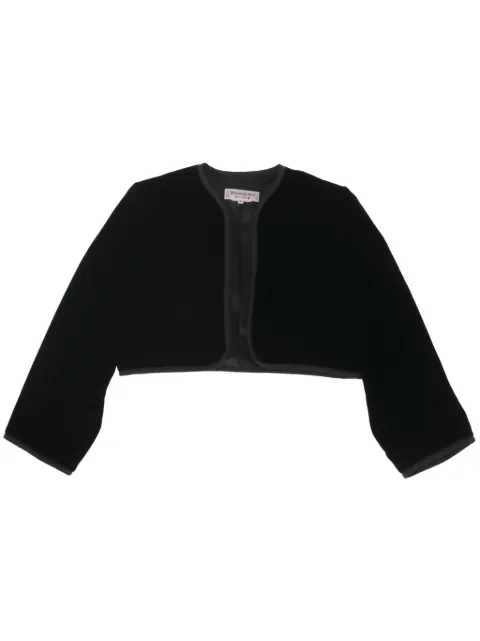 Saint Laurent Pre-Owned chamarra corta de terciopelo 1980