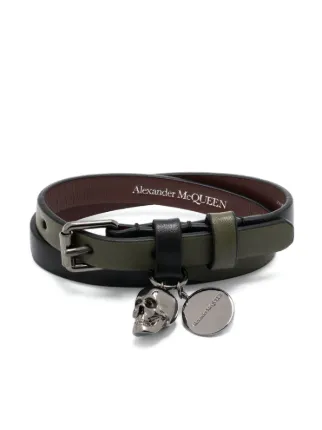 Alexander McQueen Skull Charm two-tone Bracelet - Farfetch