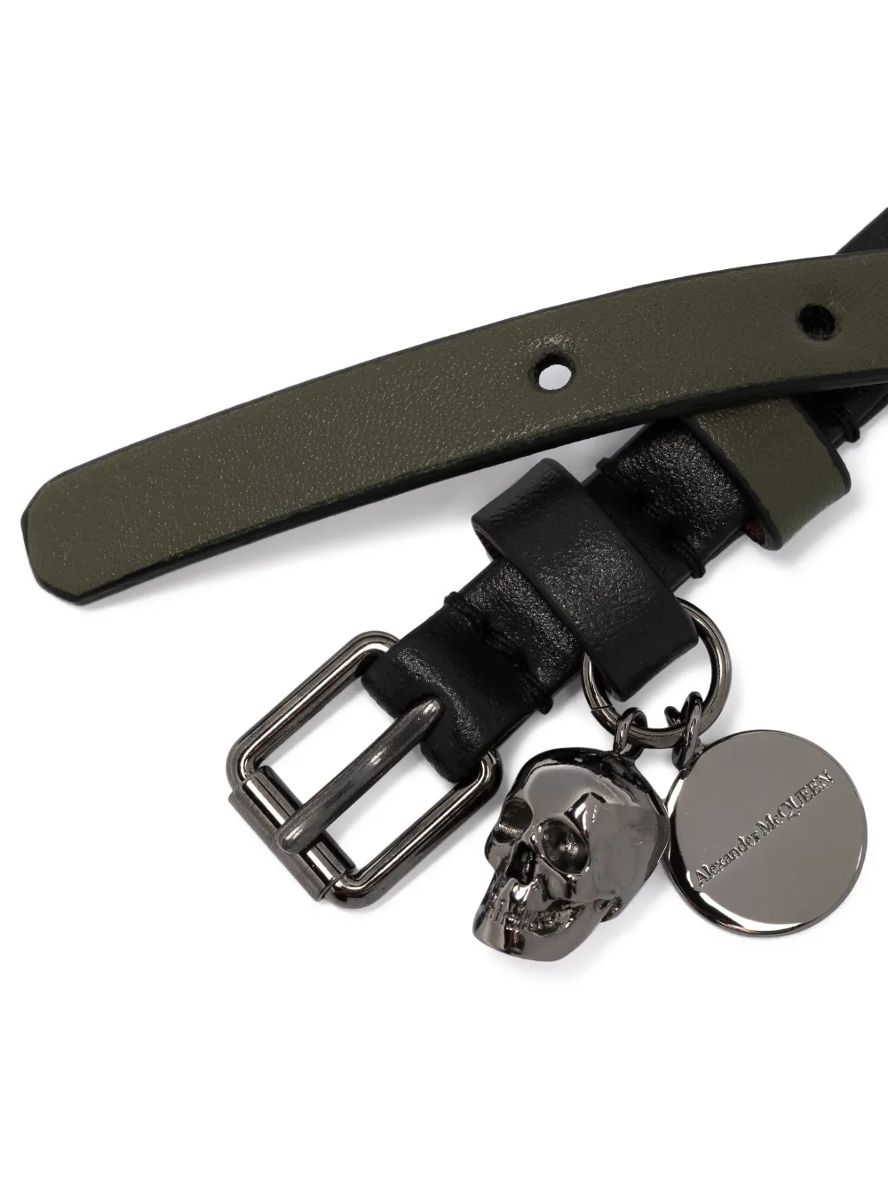 Alexander McQueen Skull Charm two-tone Bracelet - Farfetch 