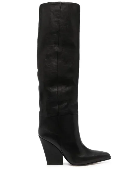 Paris Texas Jane 90mm leather knee-high boots