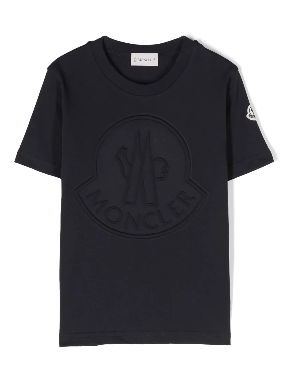 Moncler Enfant T-shirt met ronde hals Blauw