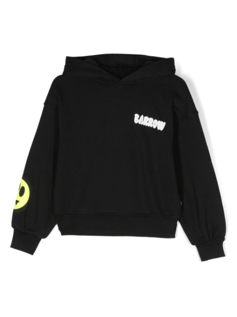 Barrow kids logo-print cotton hoodie