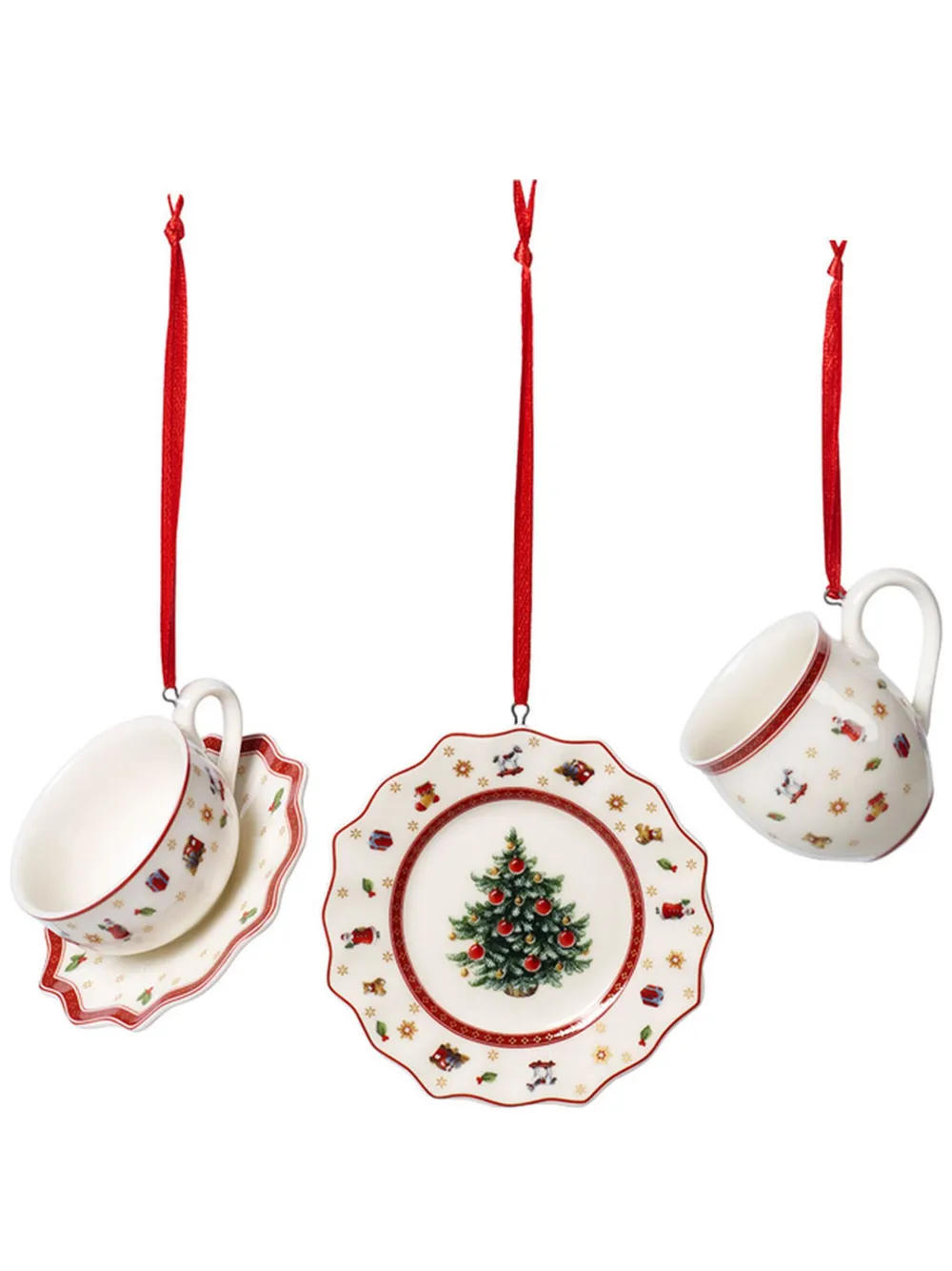 Villeroy & Boch Three christmas decoration pieces | White | Image 1