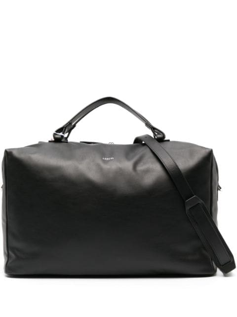 Lancel logo-stamp leather luggage bag