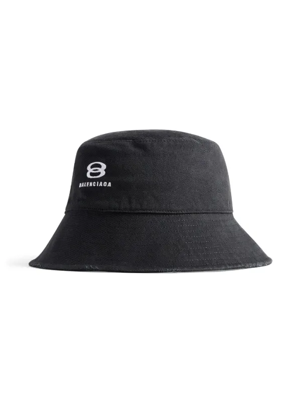 logo-embroidered bucket hat