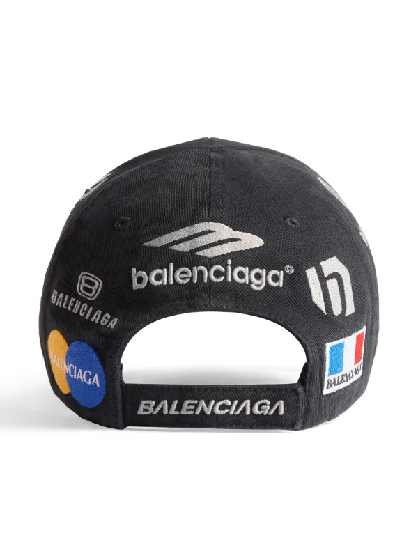 Balenciaga logo-embroidered cut-out Canvas Cap - Farfetch