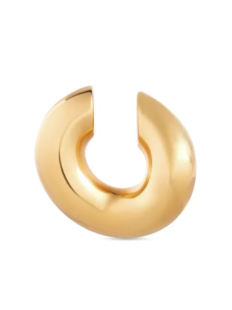 Balenciaga arete ear-cuff con logo grabado