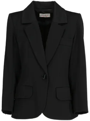 MM6 Maison Margiela ノーカラージャケット | ブラック | FARFETCH JP