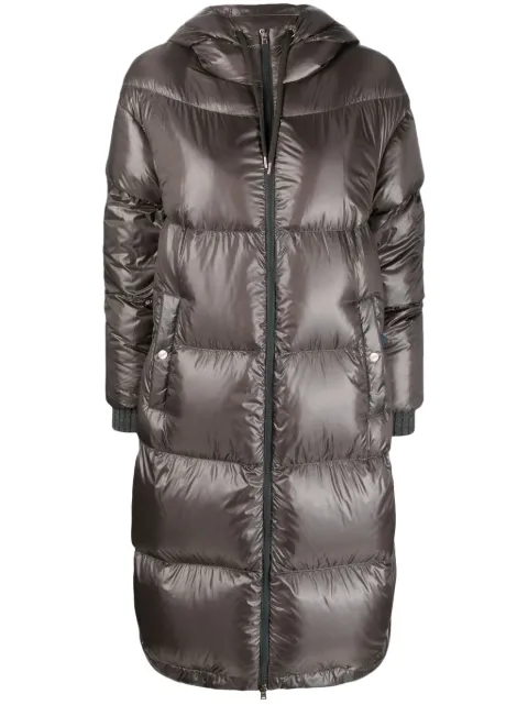 Herno quilted hooded coat
