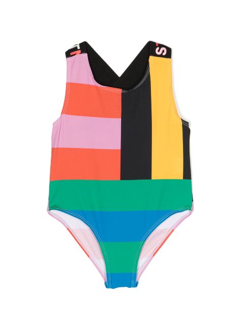 Stella McCartney Kids Badeanzug mit rundem Ausschnitt