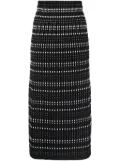 Alexander McQueen fitted midi skirt - Black