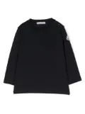 Moncler Enfant logo-embossed crewneck sweatshirt - Blue
