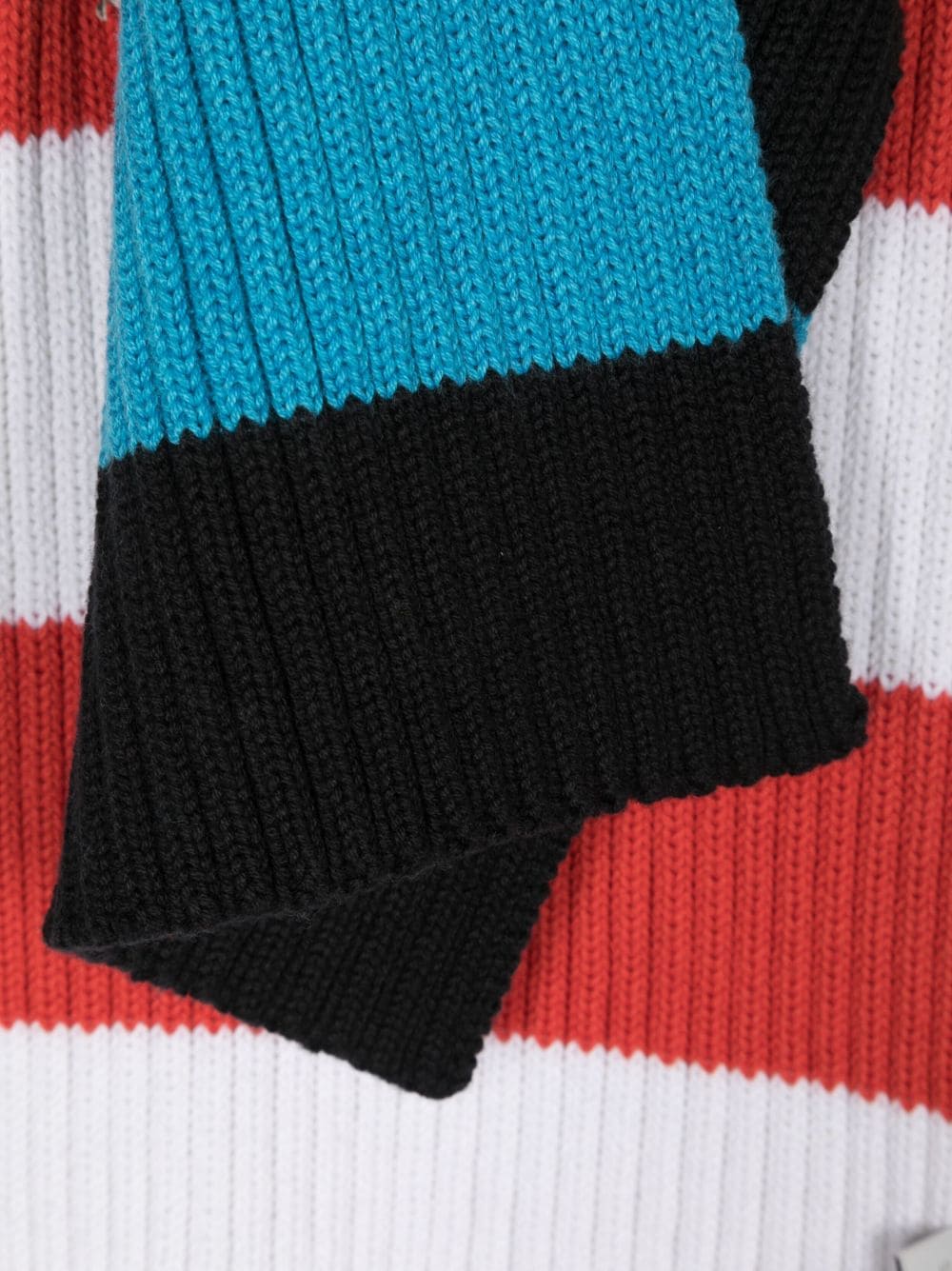 Image 2 of Stella McCartney Kids stripe-pattern knitted scarf