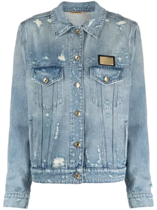 Veste En Jean Dolce & Gabbana Pour Femme - Taille 42 (S) - 100% Coton - Occasion Très Bon État