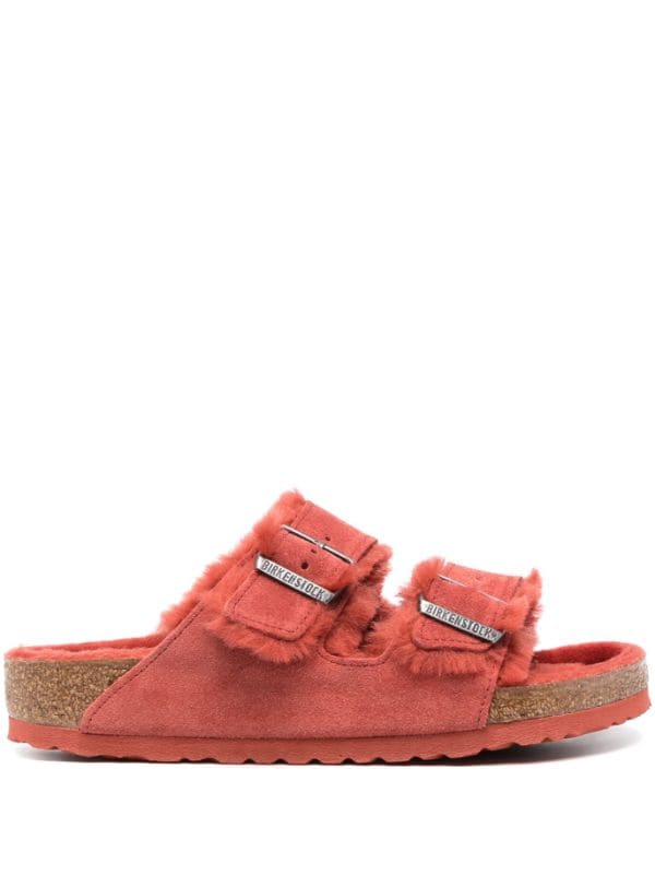 Birkenstock Arizona Big Buckle Shearling Sandals - Farfetch