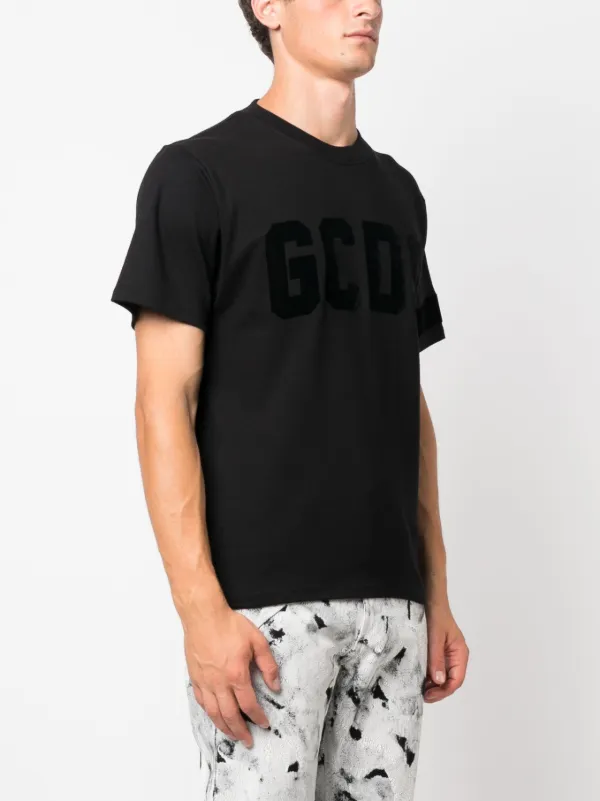 【関税 送料無料】GCDS ロゴプリント コットンＴシャツ GCDS logo-print Cotton T-shirt | Black | FARFETCH JO