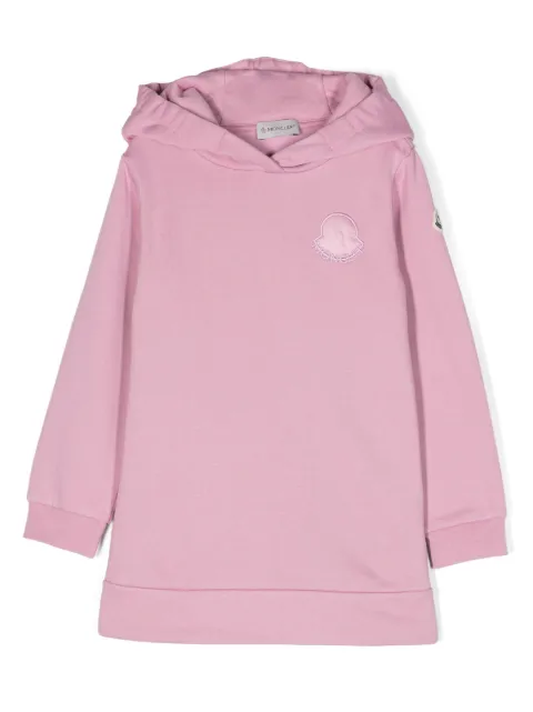 Moncler Enfant logo-appliqué hoodie dress
