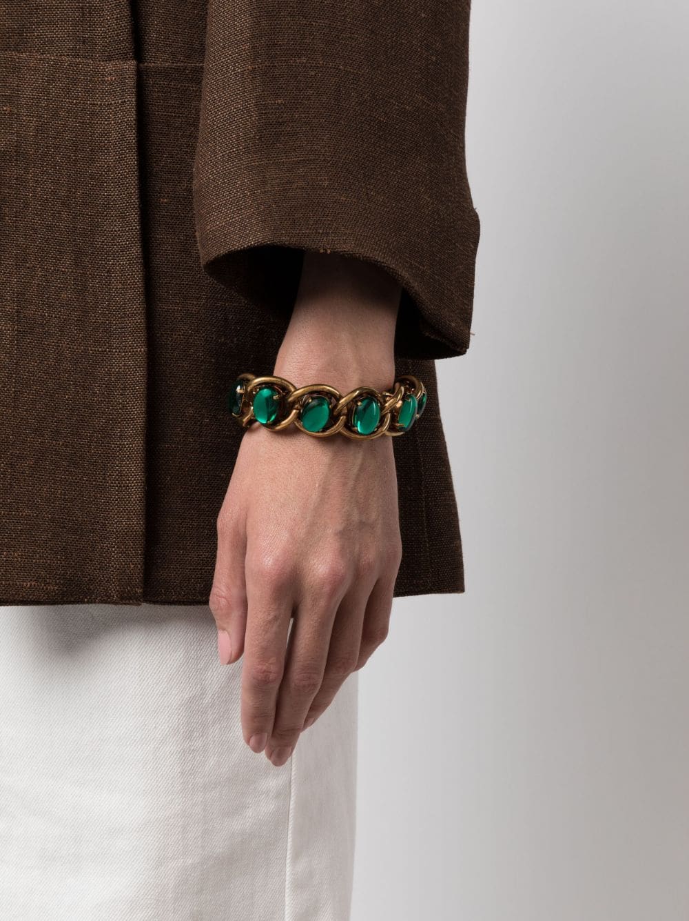 Image 2 of Marni crystal-embellished chain bracelet