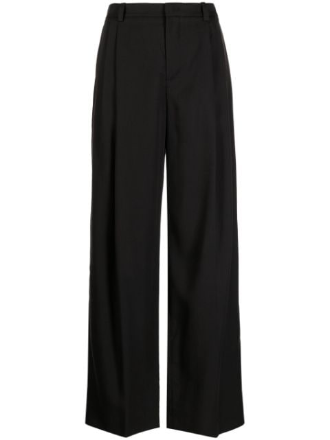 Vince pleated wide-leg trousers