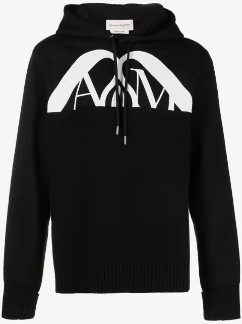 Alexander McQueen hættetrøje med logotryk