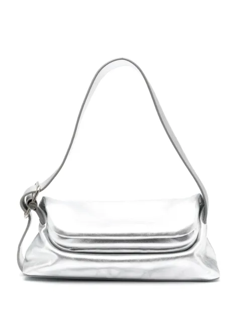 Osoi Folder Brot metallic-leather shoulder bag