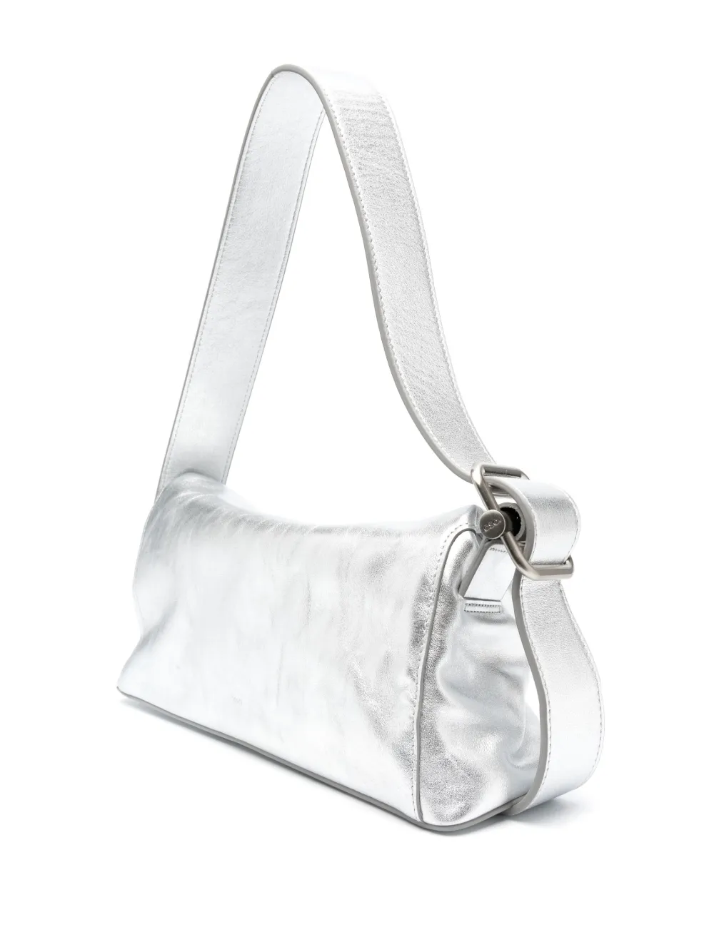 Osoi Folder Brot metallic-leather Shoulder Bag | Silver