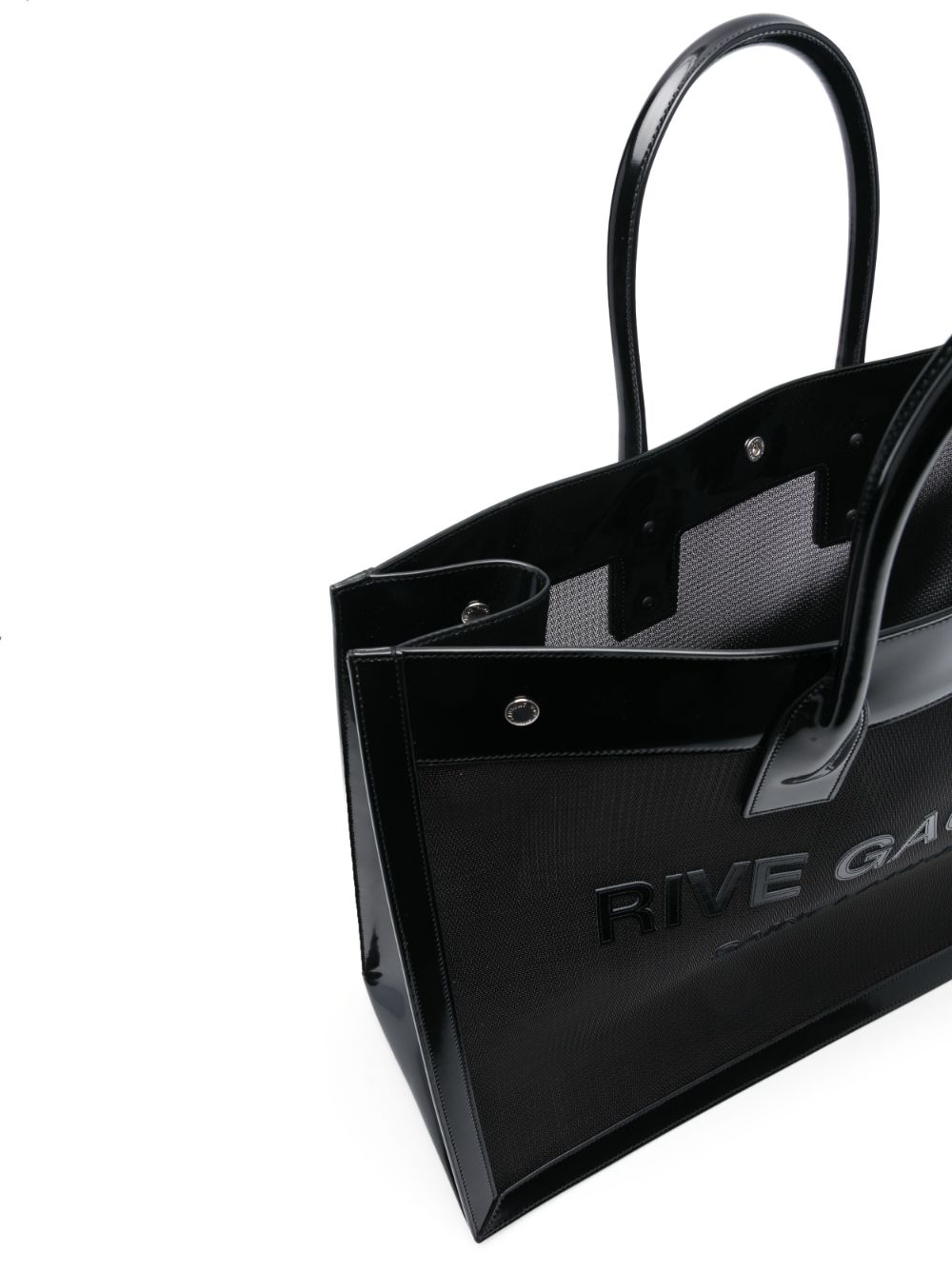 Shop Saint Laurent Rive Gauche Tote Bag In Black