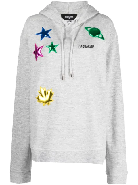 DSQUARED2 Cool patch-detail hoodie Women