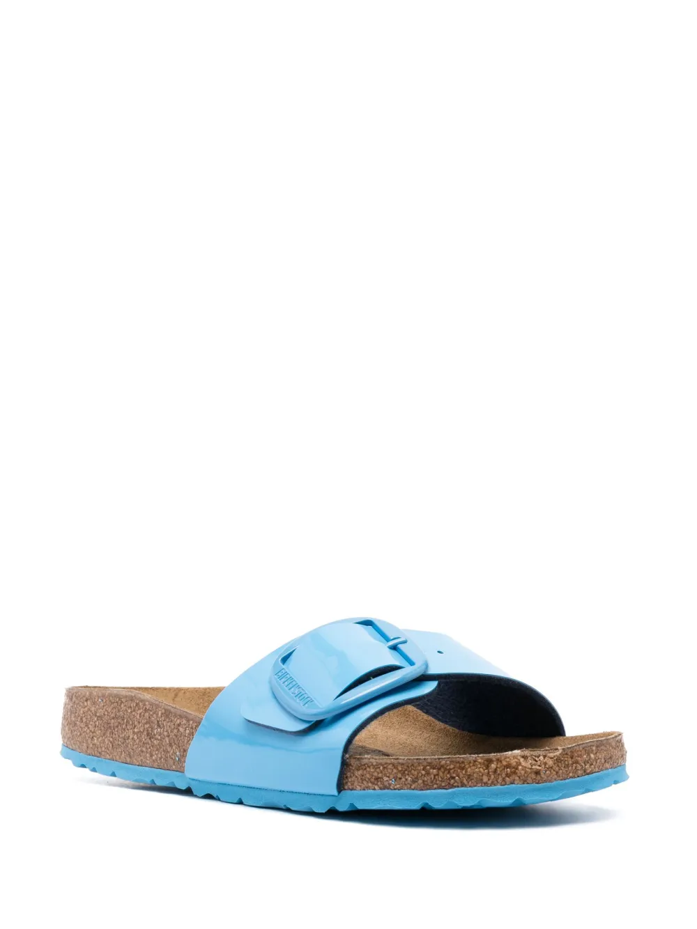 Birkenstock Madrid faux-leather slides - Blauw