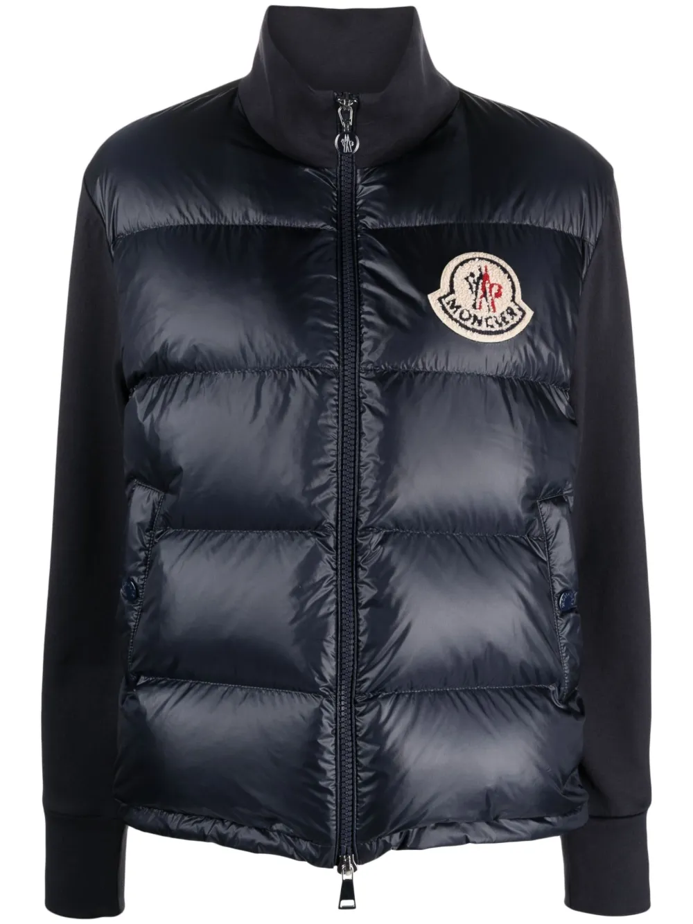 logo-patch padded jacket