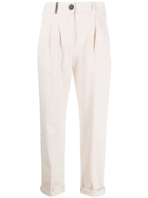 Peserico slim-cut tapered-leg trousers