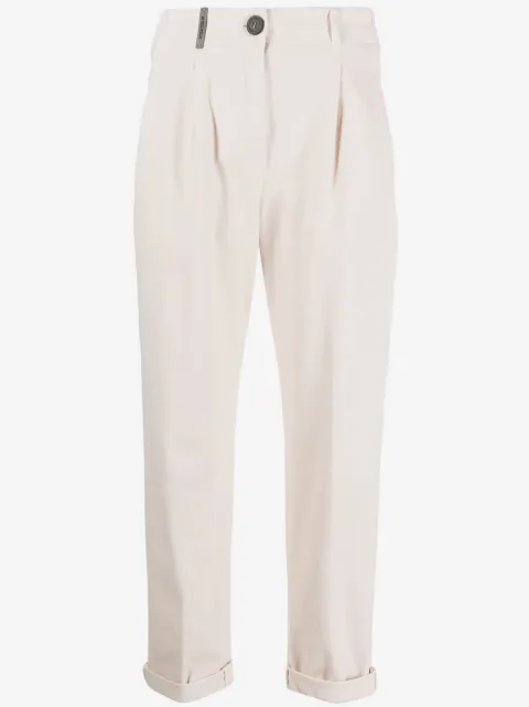 Peserico slim-cut tapered-leg trousers