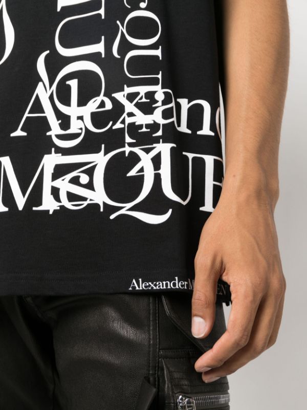 Alexander McQueen logo-print Cotton T-shirt - Farfetch
