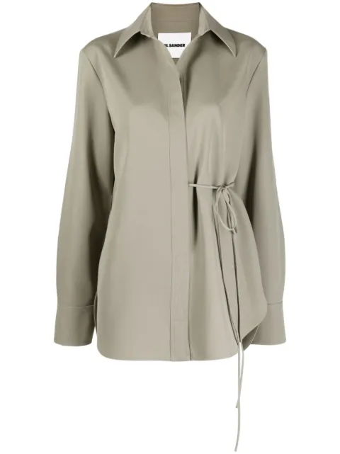 Jil Sander camisa con moño