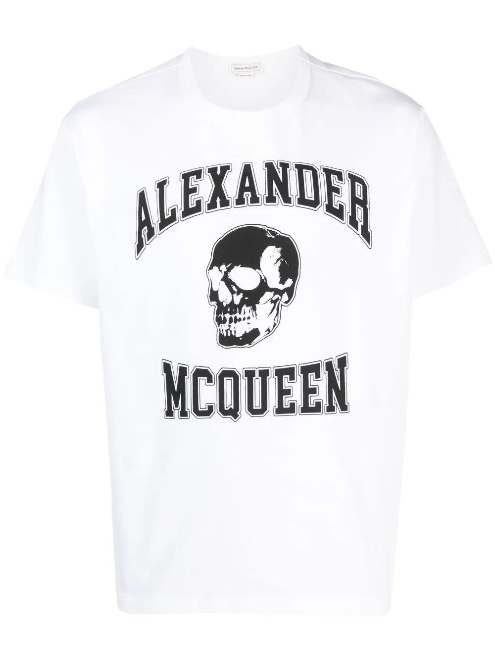 Alexander Mcqueen Alexander Mc Queen Skull Logo T Shirt In White