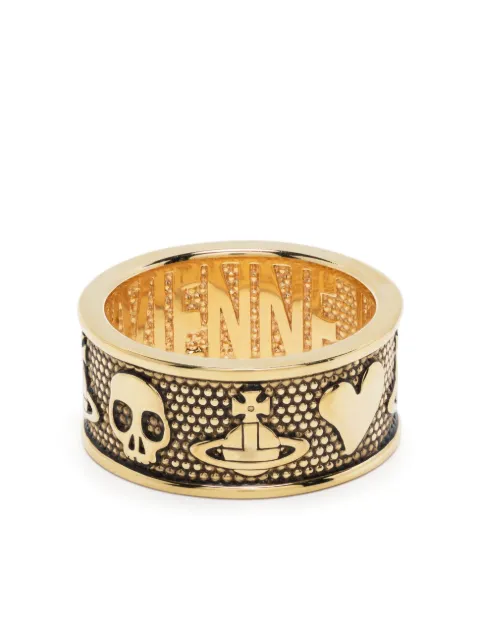 Vivienne Westwood Kingston embossed-motif ring