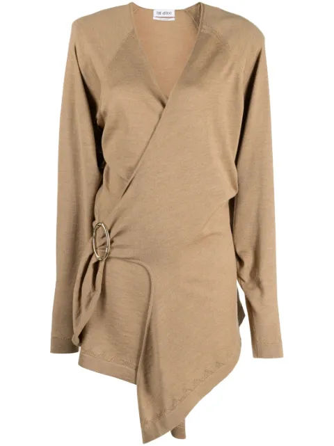 The Attico Hurely wrap minidress