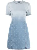 Givenchy ombré-effect denim minidress - Blue