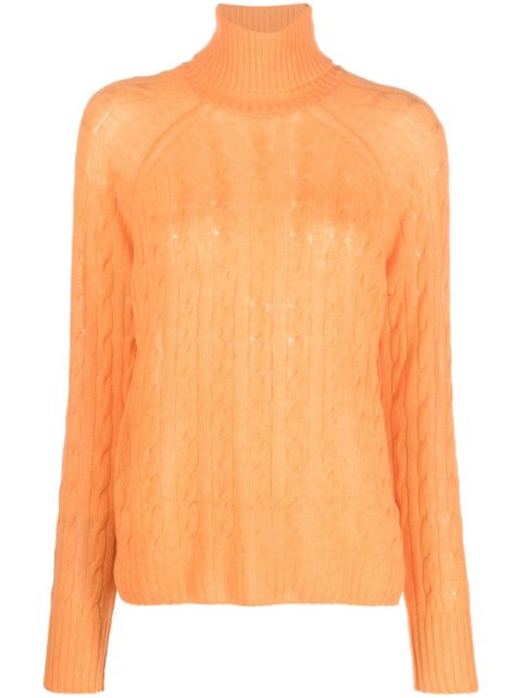 ETRO cable-knit roll-neck jumper Women