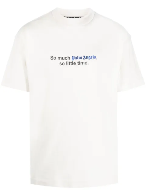 Palm Angels slogan-print cotton T-shirt