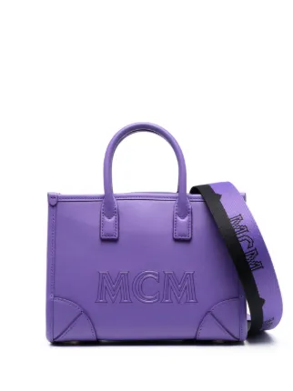 トートバッグ Mcm Tote Bag With Embroidery MCM logo-embroidered Tote Bag | Neutrals | FARFETCH