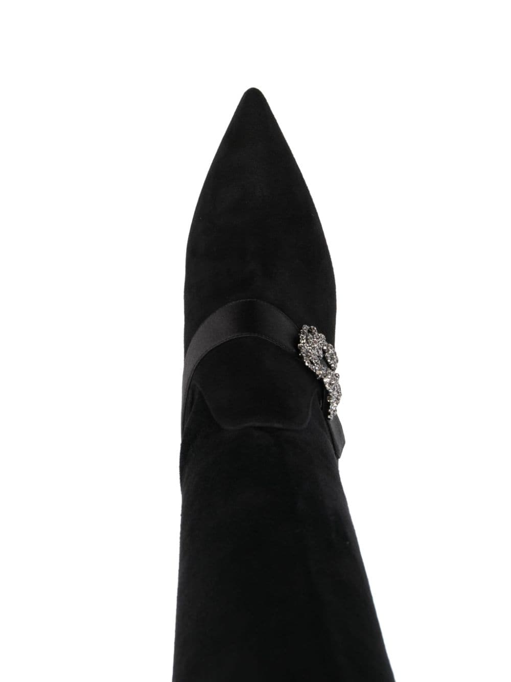 Shop Manolo Blahnik Stivali 110mm Knee-high Boots In Black