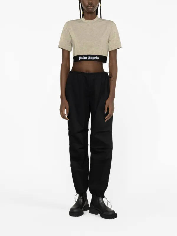 Palm angels store cropped t shirt