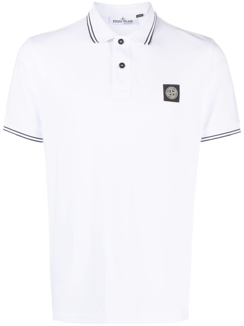 Stone Island Compass-motif stretch-cotton Polo Shirt - Farfetch